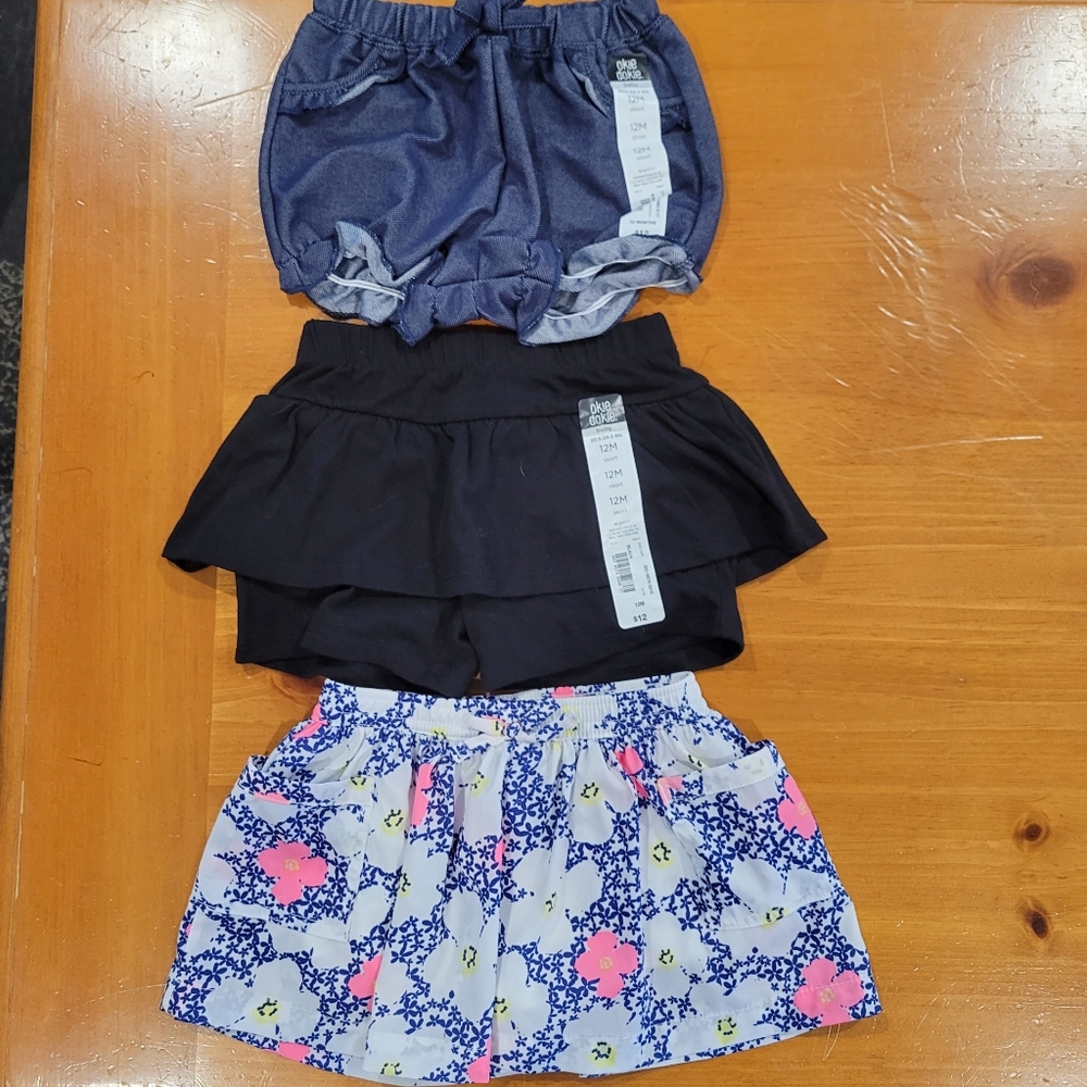 12 Month Girls Summer Bottoms